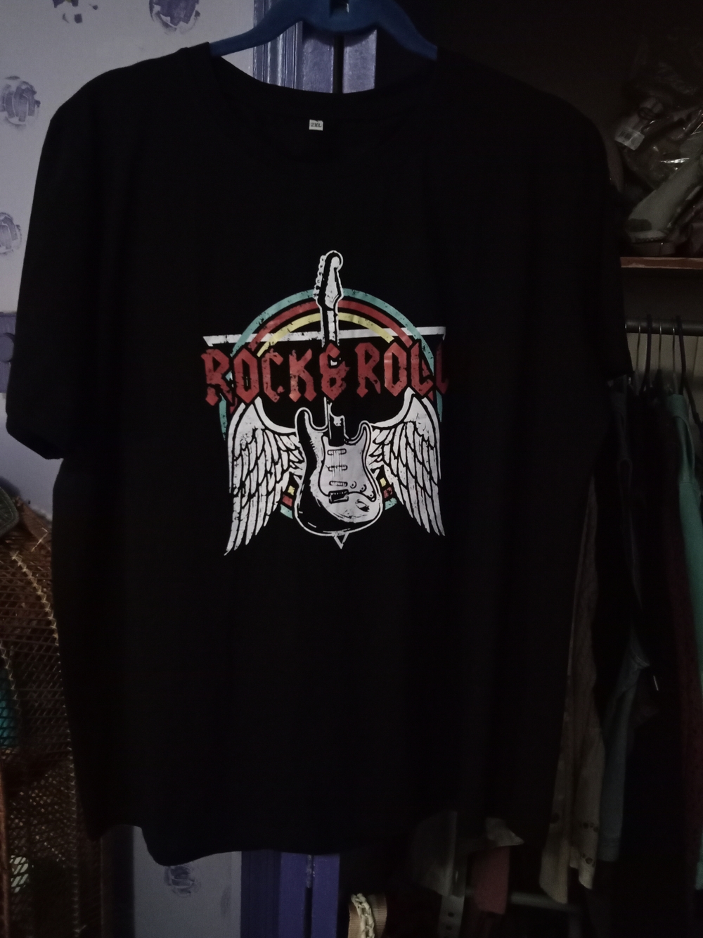 Rock & Roll Graphic Tee - Black Unbranded